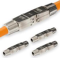 „Premium X“ 4x CAT 6a RJ45 tinklo kabelio prailginimas, LAN kabelis, CAT5, CAT6 ir CAT7 jungtys, Ethernet montavimo kabelio jungtis, jungtis, tinklo kištukas, adapteris, nereikalaujantis įrankių