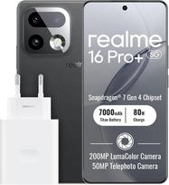 „realme 16 Pro+ 5G“ išmanusis telefonas, 12 + 512GB, pilkos spalvos