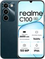 „realme C100 5G“ išmanusis telefonas, 4+128GB, 6,8 colių HD+ ekranas su 144 Hz atnaujinimo dažniu, „Dimensity 6300“, 6600 mAh titano baterija, 45 W greitasis įkrovimas, 50 MP kamera, IP64, „Sprouting Green“ spalva