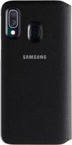 „Samsung“ piniginės tipo dėklas (Ef-WA405) skirtas „Galaxy A40“ (juodos spalvos)