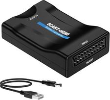 „Scart“ į HDMI keitiklis, „Scart“ į HDMI adapteris su 720P ir 1080P perjungimu, vaizdo ir garso signalo keitiklis, skirtas HDTV, monitoriui, projektoriui, DVD grotuvui, VHS magnetofonui ir suderinamiems įrenginiams. Namams
