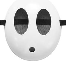 „Shy Guy“ kaukė. Helovino kaukės. Suaugusiems. Juokinga. Balta
