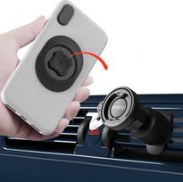 „sincetop“ automobilio oro ventiliacijos angos telefono laikiklis su kabliukais, skirtas horizontaliai oro ventiliacijos angai, greitas montavimas ir nuėmimas viena ranka, suderinamas su „iPhone“ ir „Android“ įrenginiais 【C serija – 1-oji karta】