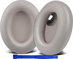 „SOULWIT“ profesionalios atsarginės ausinių pagalvėlės, skirtos „Sony WH-1000XM4“ (WH1000XM4) ausinėms su minkšta baltymine oda, triukšmą izoliuojančia puta ir ypač dideliu storumu