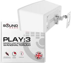 „Sound Bass“ sieninis laikiklis, skirtas tik „Sonos Play:3“, baltas, su pakreipimo ir pasukimo funkcijomis, 1 vnt.