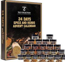 „Spice Calendar“ Advento kalendorius 2026 m. Tik prieskoniai. Kalėdų kalendorius suaugusiems. 24 prabangūs gurmaniški kulinariniai prieskoniai. Virtuvės dovana. Advento kalendorius vyrams ir moterims