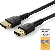 „StarTech“ 1 m plonas HDMI 2.0 kabelis, 4K 60 Hz, HDR10, TPE, baltas (RHDMM1MPW)