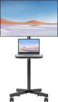 „Suptek“ televizoriaus stovas su ratukais, riedamasis televizoriaus stovas, skirtas 21–60 colių LCD/LED televizoriams, televizoriaus vežimėlis su dėklu, aukščio reguliuojamas televizoriaus stovas su ratukais, skirtas televizoriams, kurių svoris neviršija