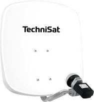 „TechniSat DIGIDISH 45“ palydovinė antena, skirta 1 vartotojui (45 cm mažoji palydovinė sistema – pilnas komplektas su sieniniu laikikliu, „Satfinder V/H-LNB“ ir ant vamzdžio montuojamu jungiamuoju elementu), balta