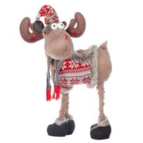 Kalėdinė dekoracija, „Elnias“ Springos Reindeer CA0107, 124 cm, ruda sp./raudona sp.