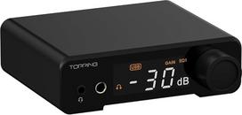 „Topping DX1 II“ žaidimų Hi-Fi DAC ausinių stiprintuvas – ES9039Q2M dekoderis, 1000 mW × 2, visiškai subalansuotas ausinių stiprintuvas-preamplifikatorius, suderinamas su žaidimų ausinėmis (juodos spalvos)