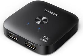 „UGREEN“ HDMI komutatorius 8K 60 Hz, 2 įėjimai ir 1 išėjimas, HDMI 2.1 komutatorius, 4K 240 Hz / 4K 120 Hz