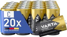 „VARTA Power On Demand C“ baterijos kūdikiams (20 vnt. pakuotė – išmanios, universalios ir galingos, skirtos mobiliųjų įrenginių vartotojams, pvz., kompiuterio priedams, išmaniesiems namų prietaisams ar žibintuvėliams)