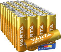 „VARTA“ baterijos AA, 40 vnt. pakuotė, „Longlife“ šarminės 1,5 V, skirtos nuotolinio valdymo pultams