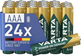 „VARTA“ AAA įkraunamų baterijų rinkinys (24 vnt.) – energija pagal poreikį