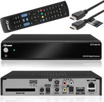 „Xtrend ET 7100 V2 HD“ – kabelinis imtuvas su 1 DVB-C/T2 imtuvu, palaikantis H.265, „Linux“ operacinę sistemą, „Full HD 1080p“ raišką ir „HbbTV“