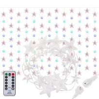 LED lempučių užuolaida Springos CL4008, 2 m, įvairių spalvų, 136 LED