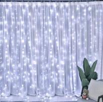 Užuolaida 300 LED 3x3 m, atspari vandeniui, sujungiama, balta