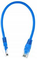 Lan kabel Utp kat. 5e 0,5m Rj45 Patchcord mėlynas