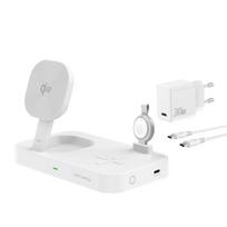 4smarts Qi2 Trident charging station with MFi Fast Charger, white