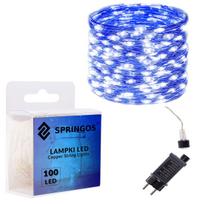 Lempučių girlianda Springos CL0080, 10 m, mėlyna sp., 100 LED