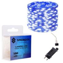 Lempučių girlianda Springos CL0080, 10 m, mėlyna sp., 100 LED