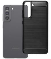 Juodas dėklas Samsung Galaxy S21 FE telefonui "Carbon 2.0"