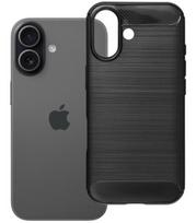 Juodas dėklas Apple iPhone 17 telefonui "Carbon 2.0"