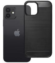 Juodas dėklas Apple iPhone 12 / 12 Pro telefonui "Carbon 2.0"