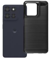 Juodas dėklas Motorola G56 5G telefonui "Carbon 2.0"