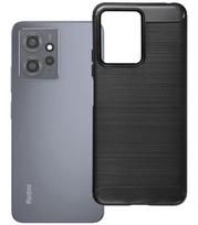 Juodas dėklas Xiaomi Redmi Note 12 4G telefonui "Carbon 2.0"
