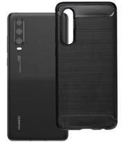 Juodas dėklas Huawei P30 telefonui "Carbon 2.0"