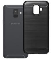 Juodas dėklas Samsung Galaxy A6 ( A6 2018 ) telefonui "Carbon 2.0"