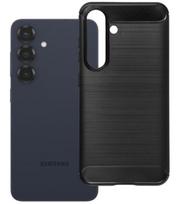 Juodas dėklas Samsung Galaxy S25 telefonui "Carbon 2.0"