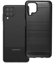 Juodas dėklas Samsung Galaxy A12 telefonui "Carbon 2.0"