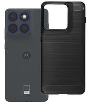 Juodas dėklas Motorola Edge 70 telefonui "Carbon 2.0"