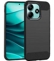 Juodas dėklas Xiaomi Redmi Note 14 5G telefonui "Carbon 2.0"