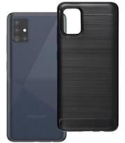 Juodas dėklas Samsung Galaxy A51 telefonui "Carbon 2.0"