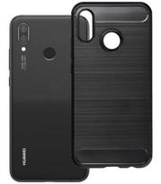 Juodas dėklas Huawei P20 Lite telefonui "Carbon 2.0"