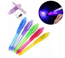 Uv rašiklis su Led lempute, nematomas rašalas, 13 cm
