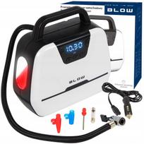 Nešiojamas automobilių kompresorius su LED lempa ir slėgio matuokliu, 12V, 120W
