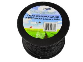Gofruotas nailoninis žoliapjovės valas 2.7 mm × 300 m GEKO G73957