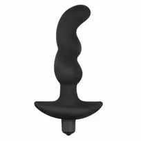Easytoys prostatos masažuoklis, silikoninis, juodas