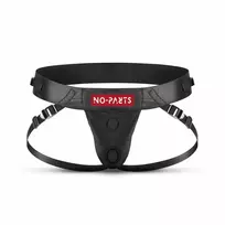 No-Parts Taylor strap-on diržai su dviem žiedais, juodi