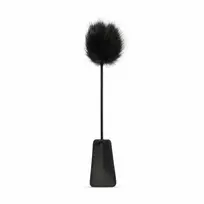 Easytoys botagas su plunksnomis, juodas, 39 cm