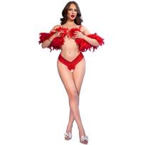 CHILIROSE PANTIES & THONGS CR 4885 raudonos atviros kelnaitės S