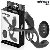 ADDICTED TOYS dvigubas vibruojantis penio žiedas