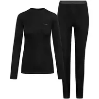 Moteriški termoapatiniai VIKING Meriboo Lady Set Merino juodi M