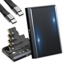 Kieszeń Reagle  do dysków RAID M.2 SSD NVME SATA 20Gbps USB-C, kieszeń na dyski adapter klonowanie (RE72M2) | RE72M2 | 5905367699100