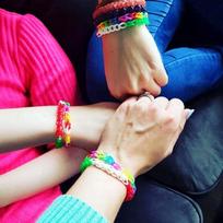 Didelis gumyčių rinkinys juvelyrikai Loom Bands + priedai